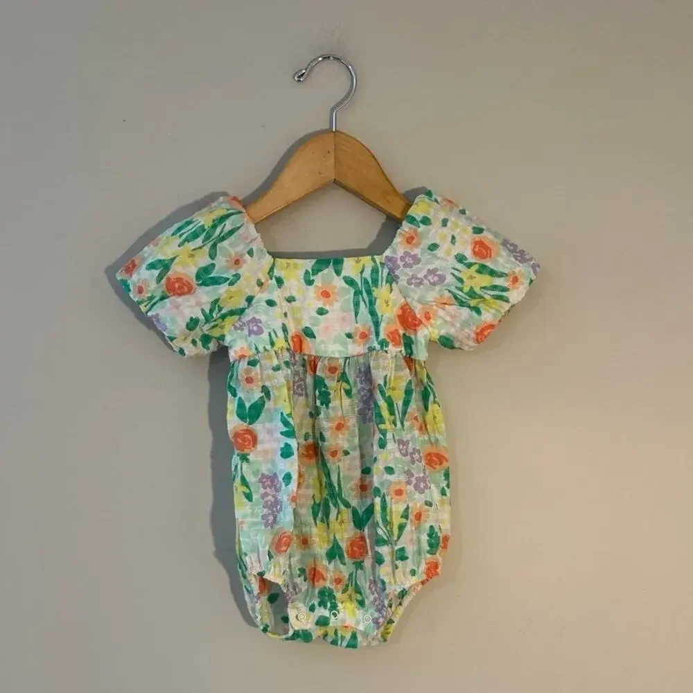 $12 ADD ON Cat‎ & Jack floral romper 12M Zara H&M grayson mini